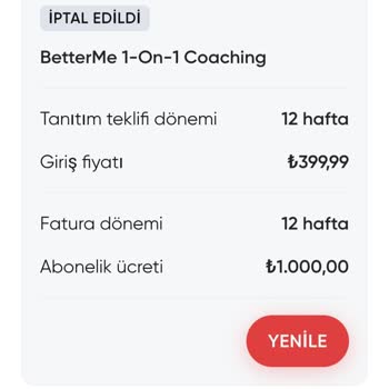 Betterme Onaysız Abonelik Ve Hızlı Ücret Kesintisi!
