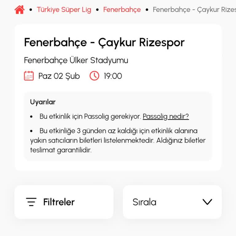 Maç Günü Yaklaşıyor, Bilet Hâlâ Tanımlanmadı