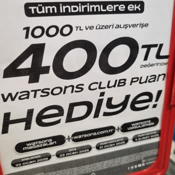Watsons Puan Yükleme Sorunu