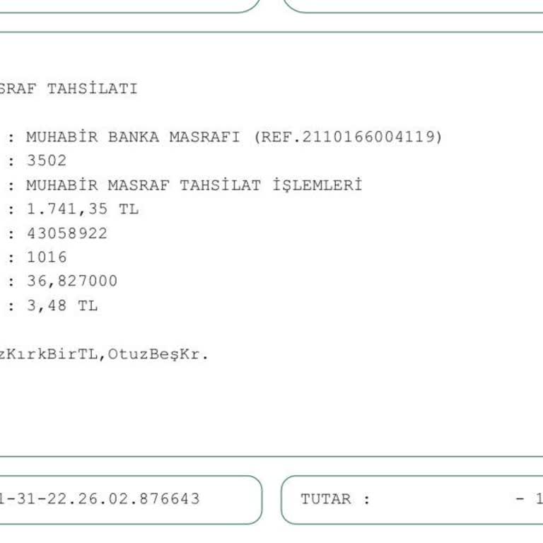 Haksız Muhabir Banka Masrafı Kesintisi