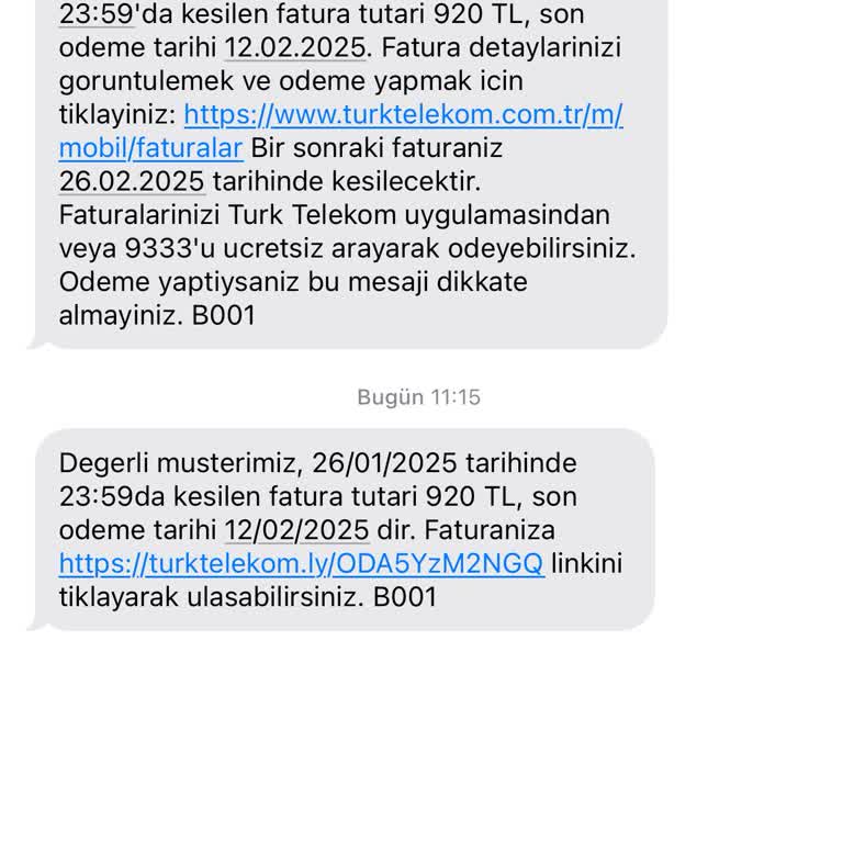 Türk Telekom'a Geçişte Fatura Şoku