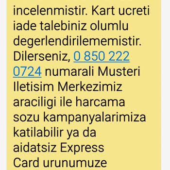 VakıfBank Kart Aidatı İadesi Sorunu