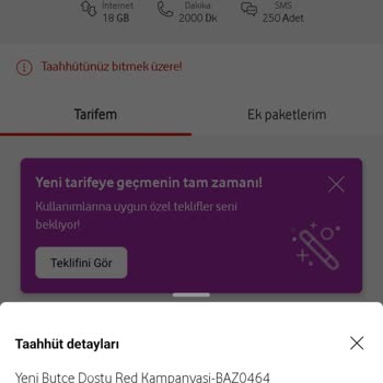 Vodafone'dan Taahhüt Süresi Dolmadan Fatura Şoku