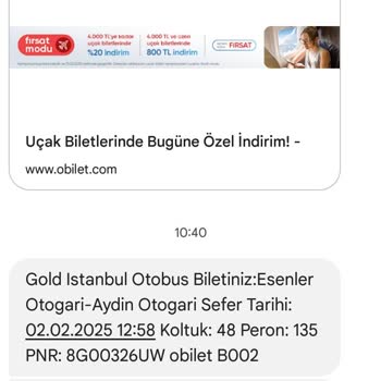 Otobüs Yolculuğunda Koltuk Ve Hizmet Sorunu