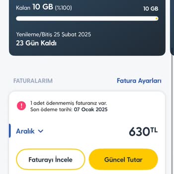 Turkcell'den Fahiş Fatura Şoku Ve Bilgilendirme Eksikliği