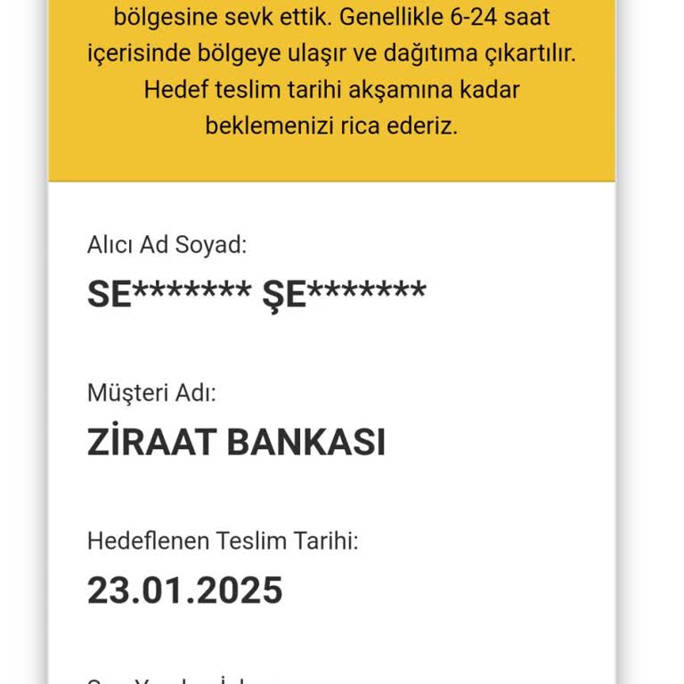 Kredi Kartı Teslimatında Gecikme Ve İletişim Sorunları