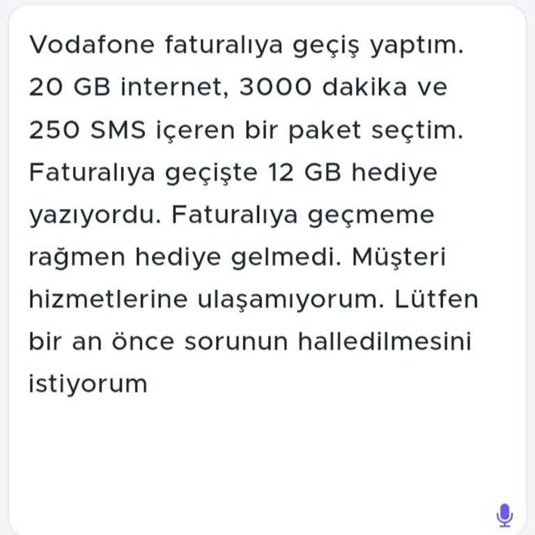 Hediye İnternet Paketi Sorunu Ve Müşteri Hizmetleri Erişimsizliği
