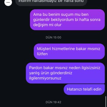 Yanlış Ürün Gönderimi Ve İletişim Sorunları