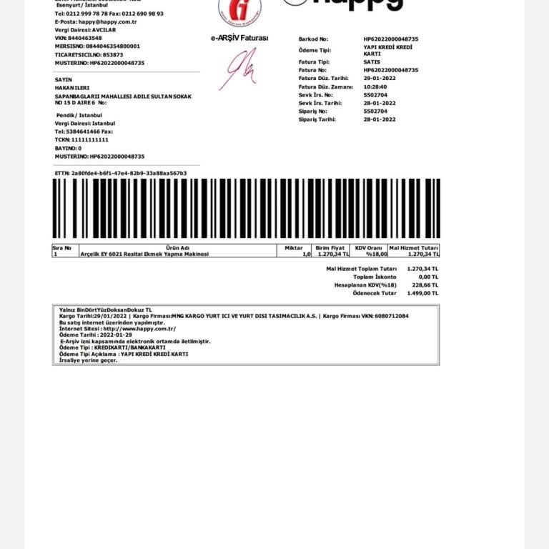 Arçelik Ekmek Yapma Makinesi Değişim Sorunu