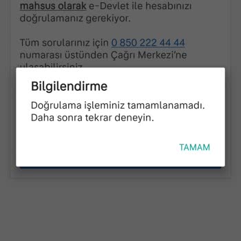Hesap Doğrulama Sorunu