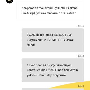 Kazançlarımın Ödenmemesi Ve Hesabımın Sıfırlanması