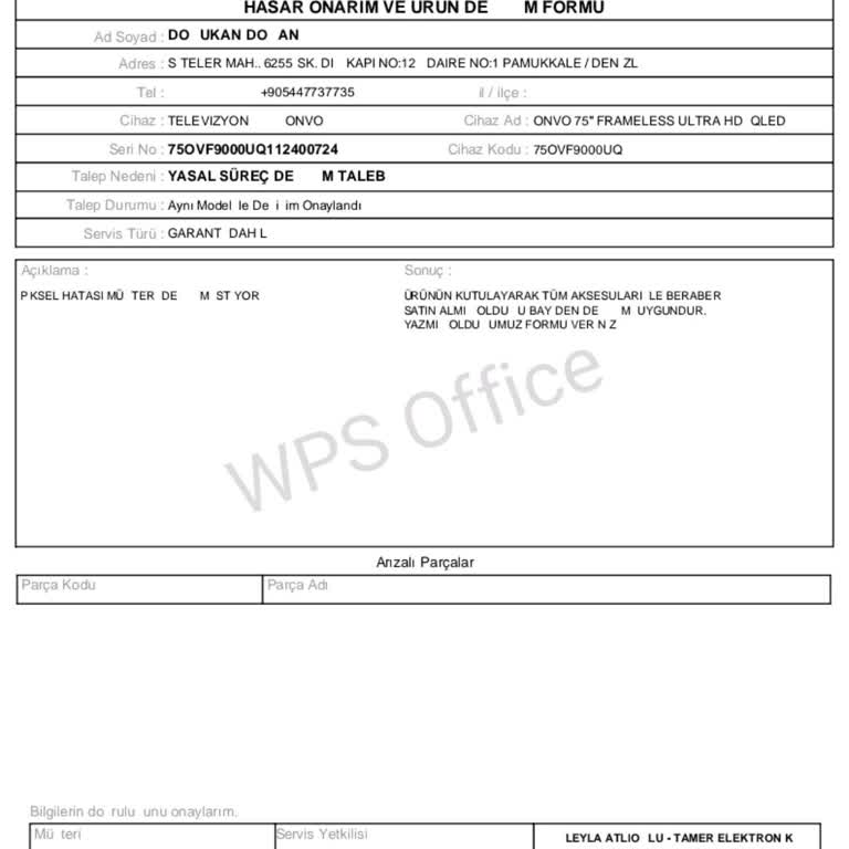 Ölü Piksel Ve Ses Sorunlarıyla Hayal Kırıklığı