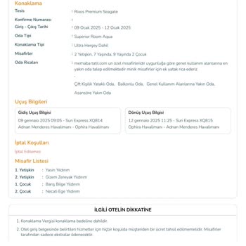 Rezervasyon İptali Ve Geciken Ücret İadesi Mağduriyeti