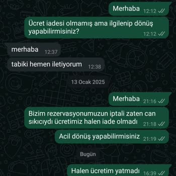 Rezervasyon İptali Ve Geciken Ücret İadesi Mağduriyeti