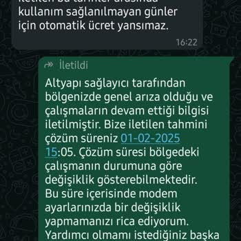 Sürekli İnternet Kesintisi Ve İptal İşlemi Sorunu