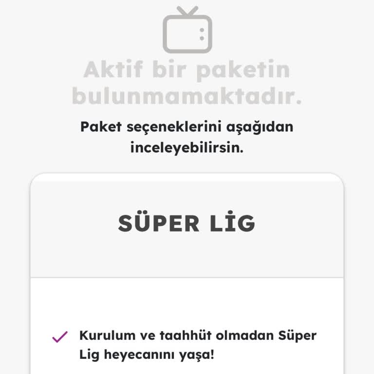 Yıllık Paket Aldım Ama Maçları İzleyemiyorum