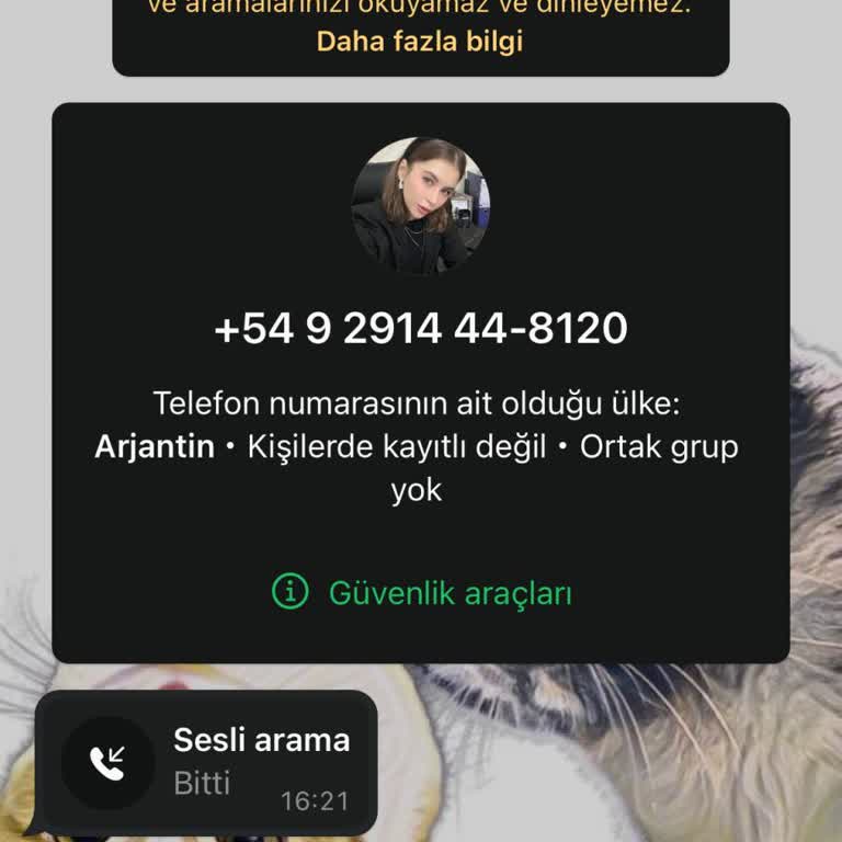 Bilinmeyen Arjantin Numarası İle Rahatsız Edilme