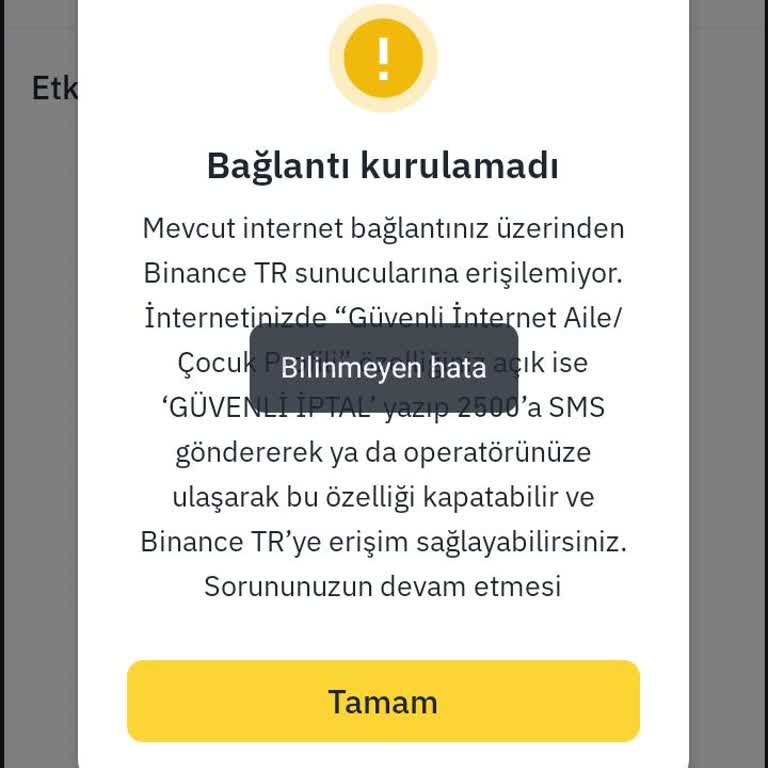 Wi-Fi İle Binance Türkiye'ye Erişim Sorunu