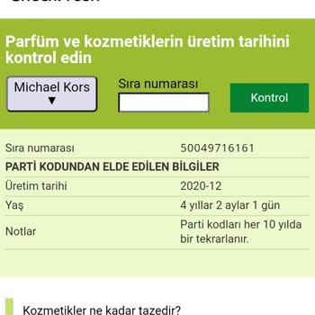 Boyner Eski Tarihli Parfümün Kalıcılık Sorunu