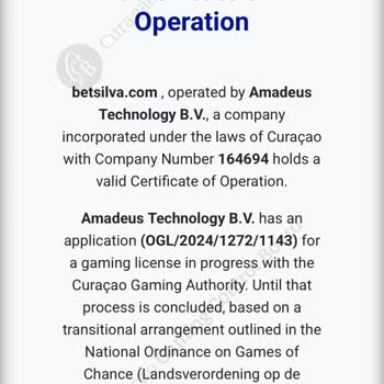 Curacao Lisanslı Betsilva Ödeme Yapmıyor