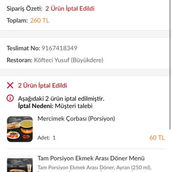 İptal Edilen Siparişin Para İadesi Yapılmadı