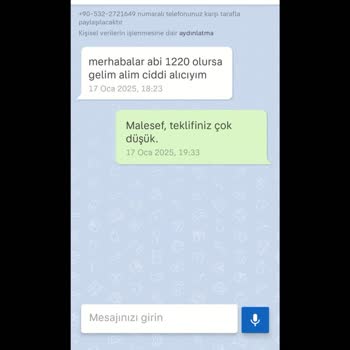 Sahibinden.com Mesaj İletim Sorunu