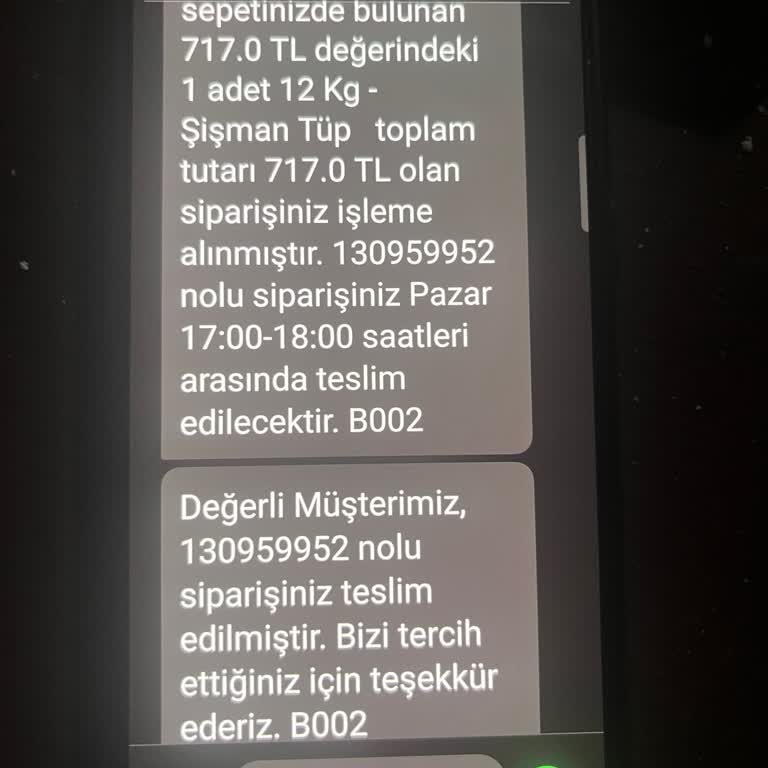 Tüp Siparişim Teslim Edilmedi: Acil Çözüm Bekliyorum!
