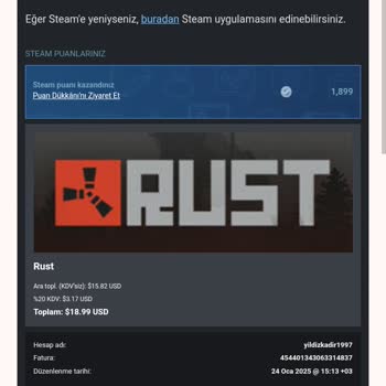 Çalınan Steam Hesabı İçin Acil Yardım Talebi