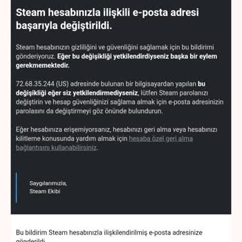 Çalınan Steam Hesabı İçin Acil Yardım Talebi