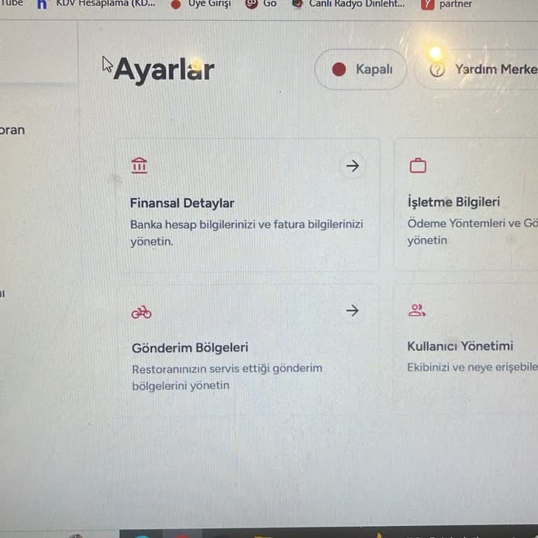 Yemek Sepeti Erişim Sorunu: Sipariş Alımı Yapamıyoruz