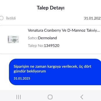 Ürün Stokta Yok, Bilgilendirme Eksikliği