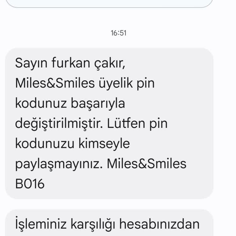 THY Üyeliğimde İzinsiz Mil Kullanımı Sorunu