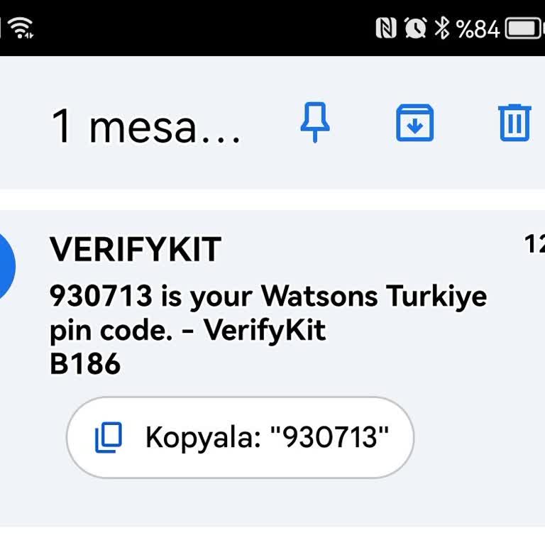 Bilinmeyen Uygulamadan Gelen Doğrulama Kodu Sorunu