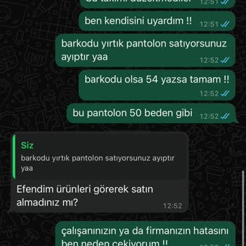 Yanlış Beden Pantolon Sorunu: Müşteri Hizmetlerinde Yetersizlik