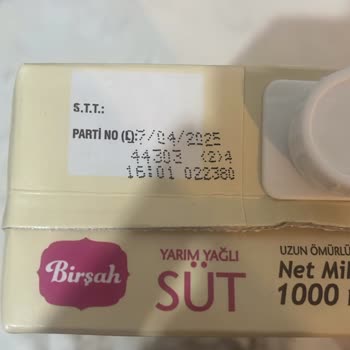 A101 Bozuk Birşah Marka Süt