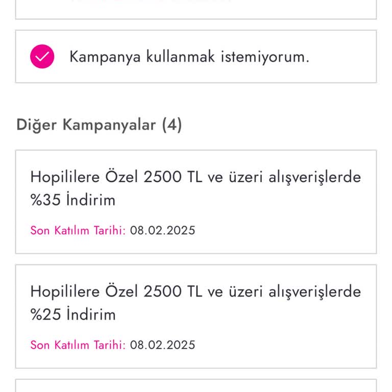 Boyner Uygulamasında Hopi Kampanyası Kullanım Sorunu