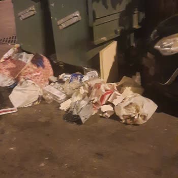 Konya Büyükşehir Belediyesi Engelli Yolu Üzerindeki Çöp Konteynerleri Geçişi Engelliyor!