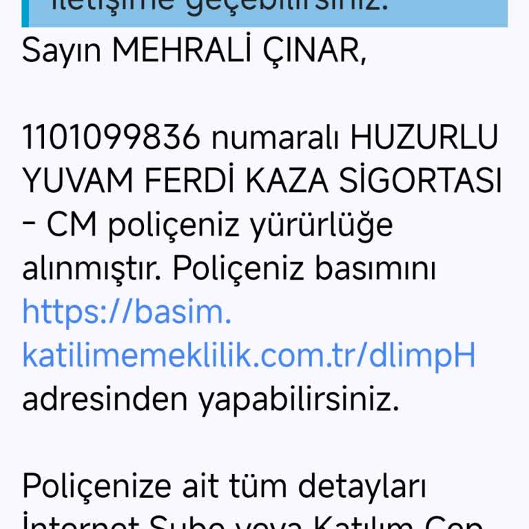 Katılım Emeklilik Ek Hizmetlerinden Cevap Alamıyorum