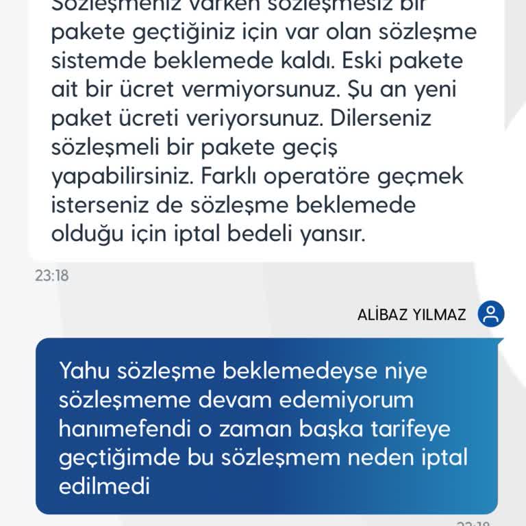 Yanlış Tarife Geçişi Ve Bekleyen Sözleşme Sorunu