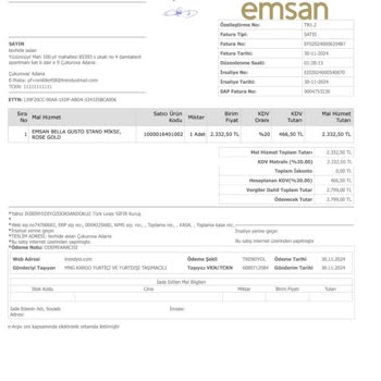 Emsan Mikserin Dişli Sorunu Ve Değişim Talebi