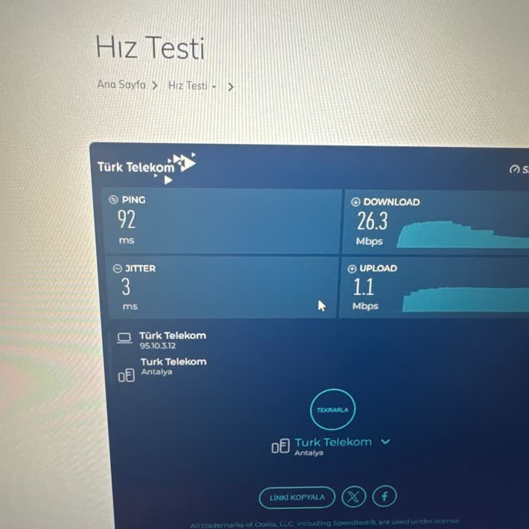 Türk Telekom Hız Sorunu Ve Kopmalar