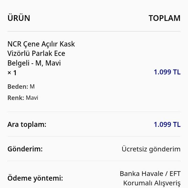 Kask Siparişi Sonrası Müşteri Hizmetleri Engeli