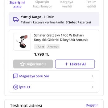 Hatalı Fiyat Nedeniyle İptal Edilen Sipariş