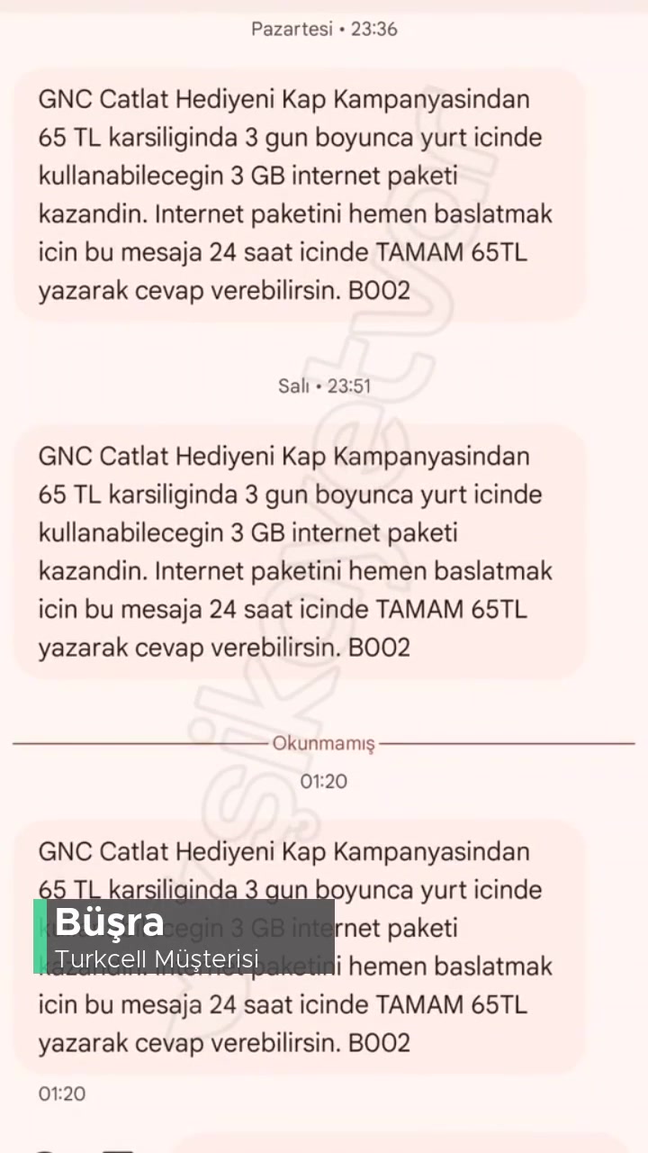 Turkcell Gnc Hediye Vermiyor! videonun kapak resmi