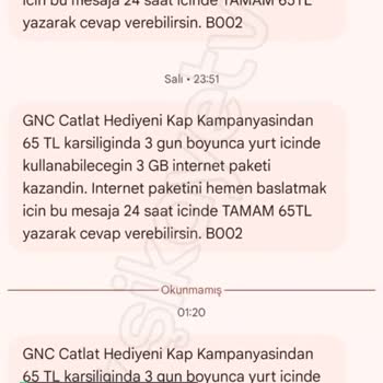 Turkcell Gnc Hediye Vermiyor!