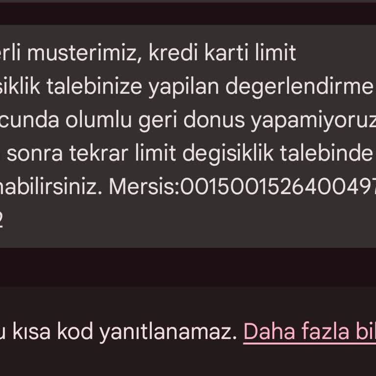 Limit Artırımı Talebime Akbank'tan Yanıt Alamıyorum
