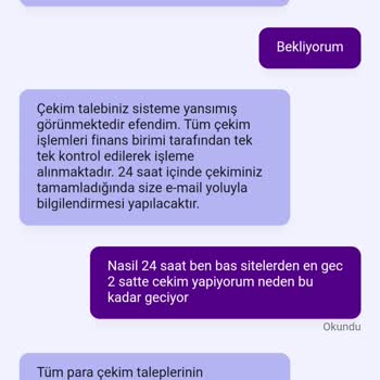 Çekim Talebinde Gecikme Sorunu