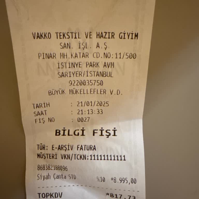 Vakkorama'da Bilgilendirme Eksikliği Ve İade Sorunu