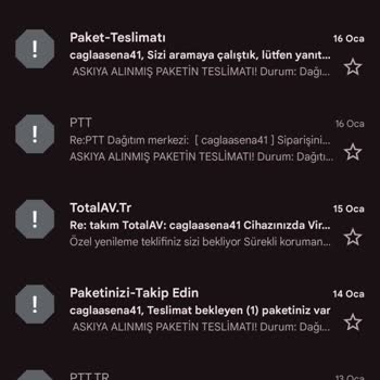Sahte Kargo Mailleriyle Gelen Tehdit