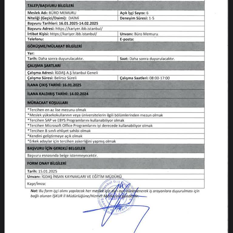 İGDAŞ Personel Alım İlanına Ulaşamama Sorunu